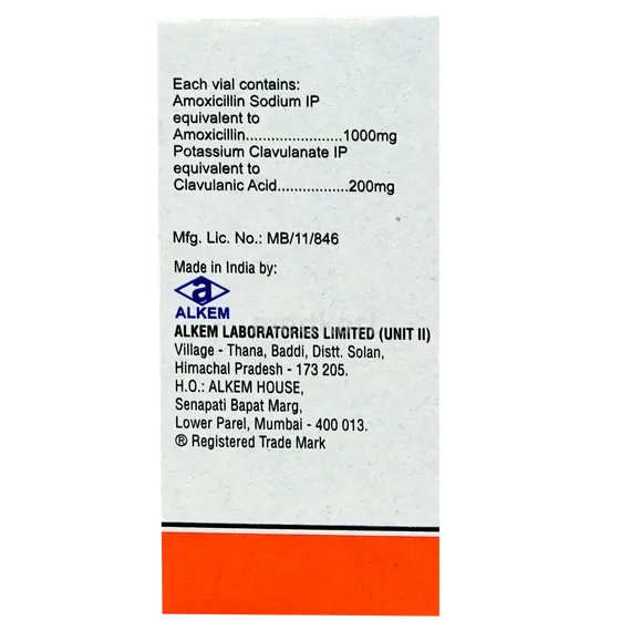 clavam 1.2 gm vial injection 1.2 gm